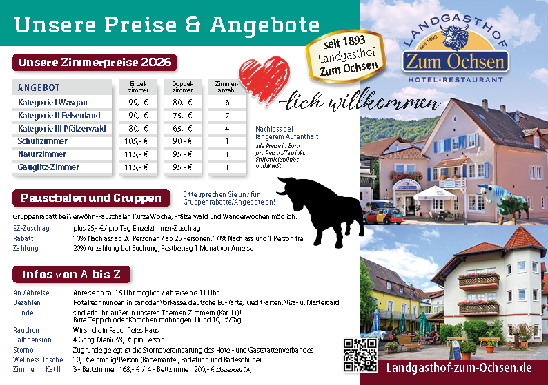 Preisliste 2026