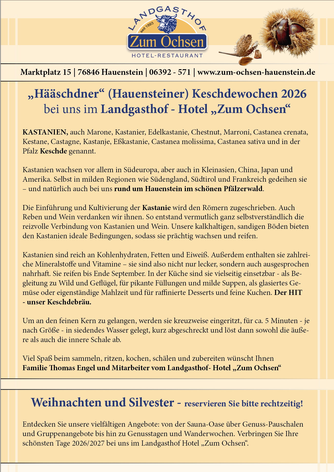 Kastanieninfos